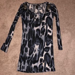 S Kimikal long sleeve animal print dress